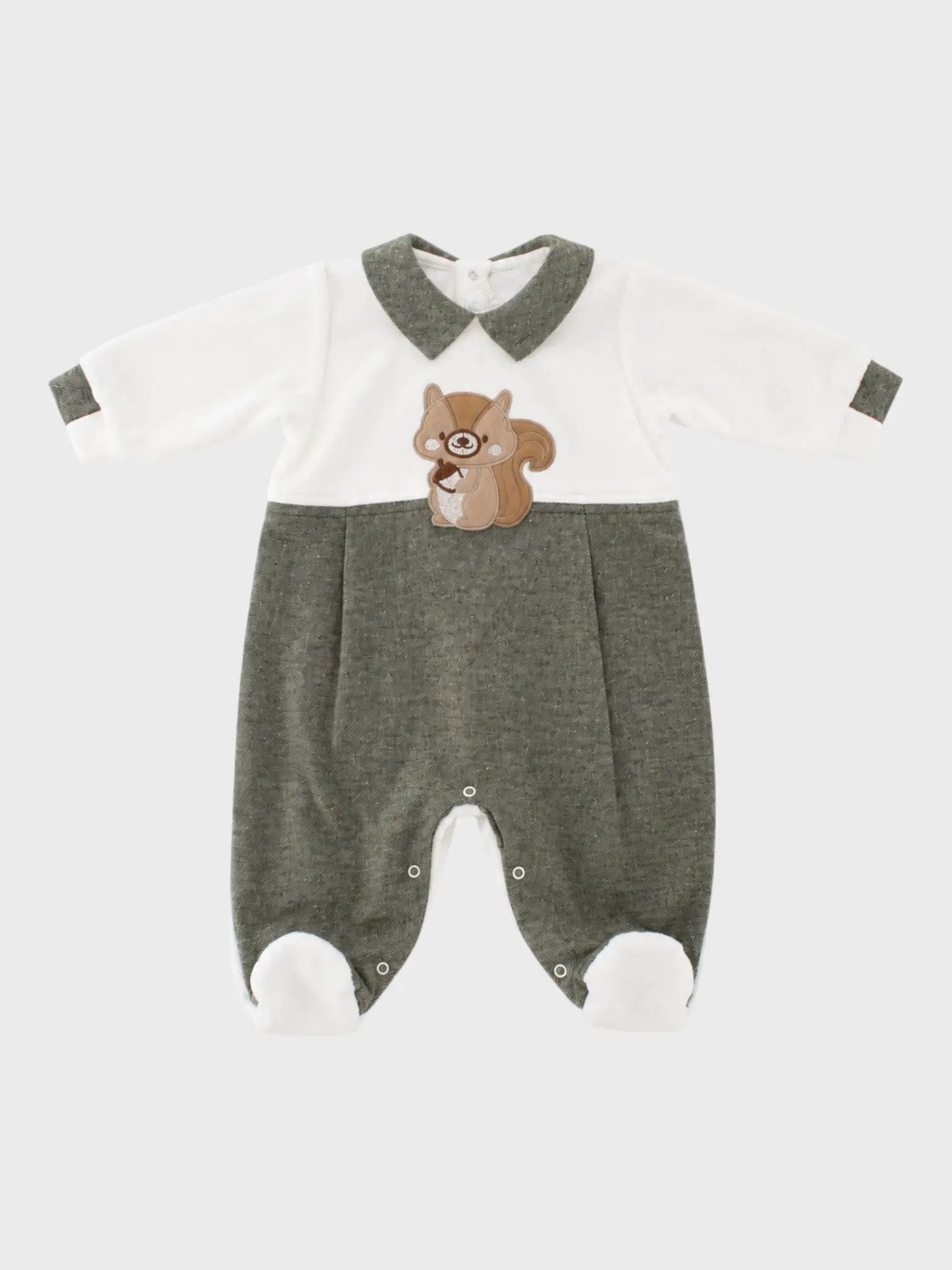 Tutina Neonato Verde LT/1303 by SARTORIA DEI PICCOLI