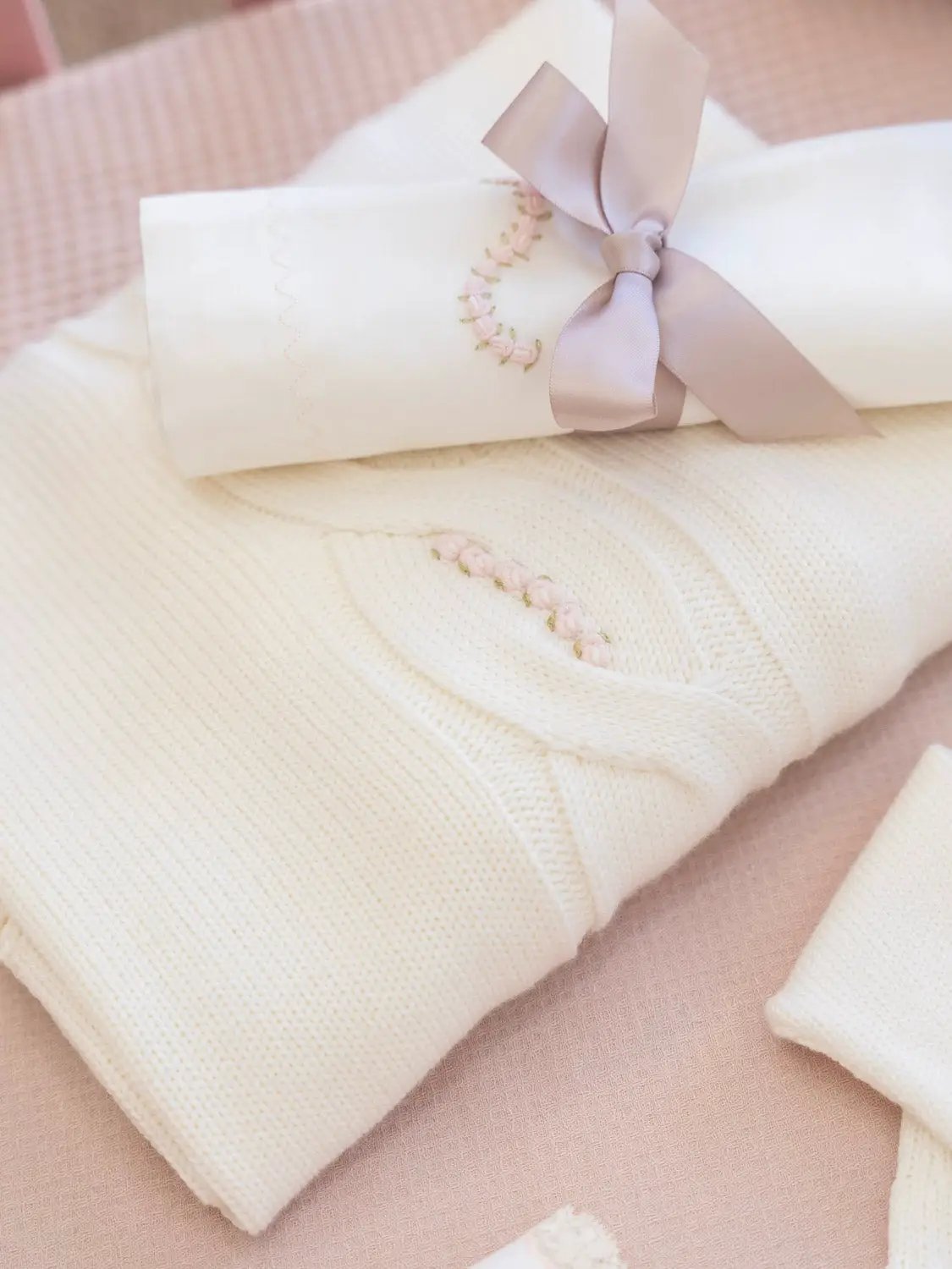 Coperta Neonata Rosa OLLY/CO-R by PICCOLA GIUGGIOLA